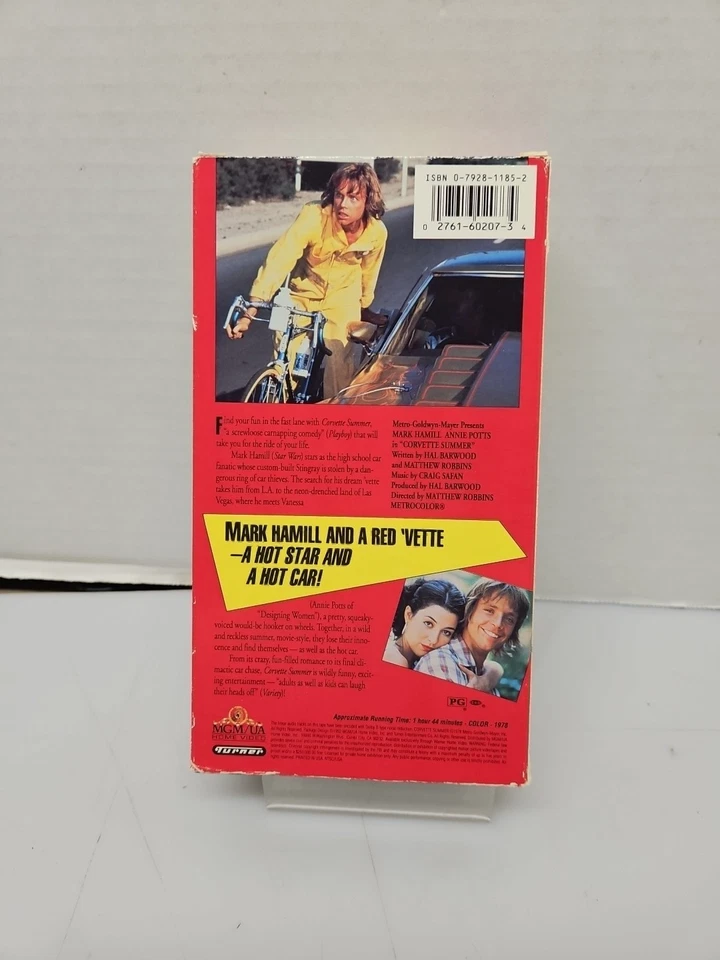 CORVETTE SUMMER VHS MARK HAMILL ANNIE POTTS 70'S ACTION COMEDY RARE HTF - Works - Image 2 of 4