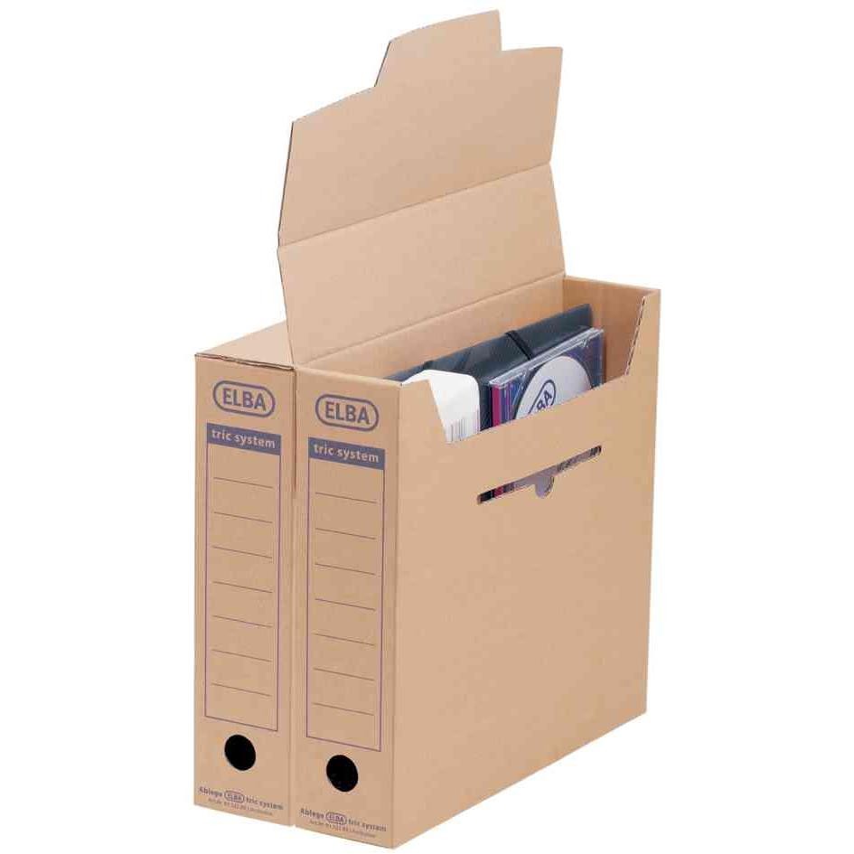 Boîte d'archive Elba pour ranger vos classeurs A4 de bureau et archives de maison