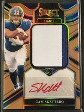 2025 Select Rookie Patch Auto /49 CAM SKATTEBO RPA -  RED INK - NEW YORK GIANTS