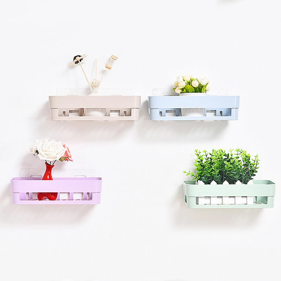 Etagere Douche Adhesive Support Rangement Salle De Bain Mural Pour - Photo 3/4