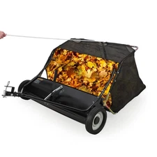 42'' Lawn Sweeper Tow Behind Pull Behind Leaf Sweeper for Lawn Leaf Collector
