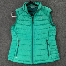 Eddie Bauer Ascent Vest Womens Petite Small PS Stormdown 800 Puffer Jacket