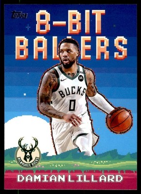 2025-26 Topps Damian Lillard 8-Bit Ballers Milwaukee Bucks #8B-8