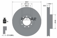 2X Bremsscheibe Vorne Textar 93177603 Passend FüR Iveco