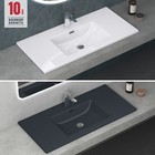 Waschbecken mineralguss Einbauwaschbecken Waschtisch Waschplatz mit Überlauf C02