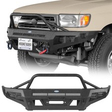 Off-road Front Bumper W Winch Plate Led Lights Fit 1996-2002 Toyota 4runner