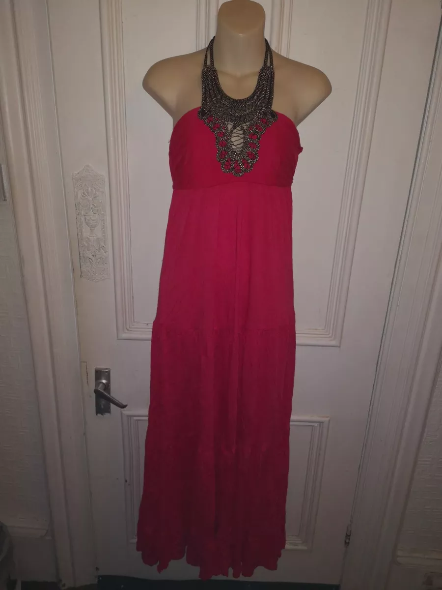 Lipsy pink top maxi dress