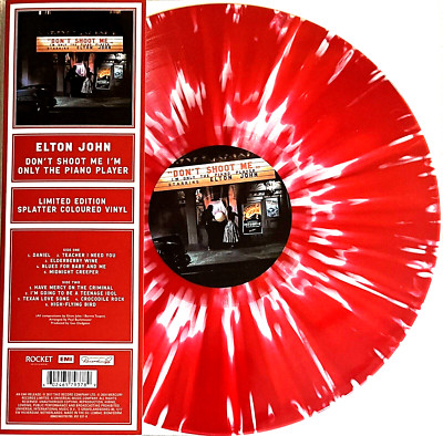 Elton John Don t Shoot Me I m Only The Piano Player Ltd Ed Red Splatter Vinyl
