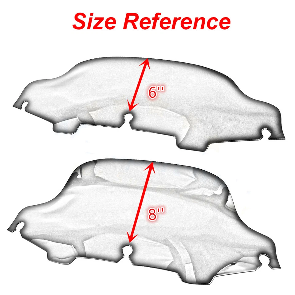 Parabrisas de 4,5"6"7" 8"13" para Harley Electra Street Glide 1996-2013 Foto 3 de 4