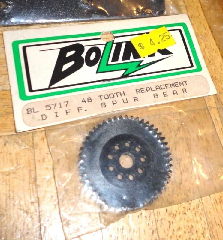 RC REMOTE CONTROL PARMA & BOLINK SPRINT CAR BUMPER MOTOR END BELL TAPE SPUR GEAR - Image 4 of 4