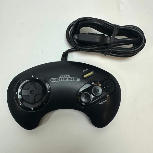2 Sega Genesis 3 Button Controllers Black 1650 and Super Multi-Play Performance - Picture 4 of 7