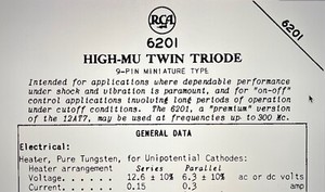 NOS NIB GE 12AT7WA 6201 ECC801S MATCHED PAIR SOLID-FOIL-GETTER TUBES USAF 1970's - Picture 5 of 6