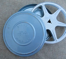 VINTAGE 1950s AMARILLO, TEXAS SKAGGS DRUG CENTER STORE FILM CAN with EMPTY REEL