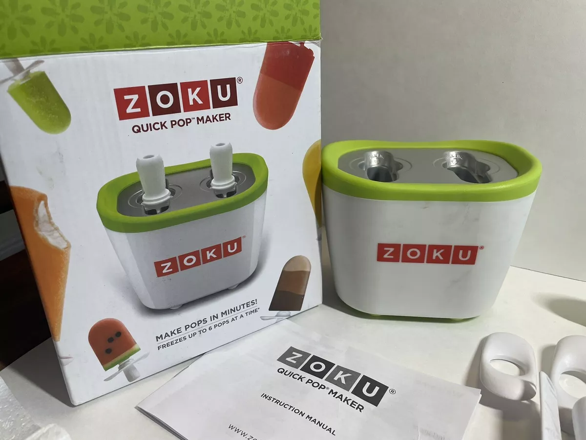 Zoku Quick Pop Maker With 4 Sticks And Dip Guards eBay