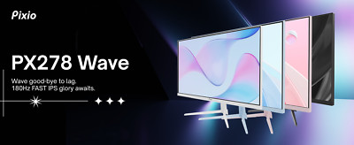 Pixio PX278 Wave 27'' 180Hz 1440P IPS Gaming Monitor | Certified Refurbished