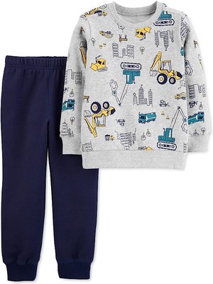 allbrand365 Designer Infant Boy Fleece Sweatshirt And Joggers Set 2 Piece Set,3M