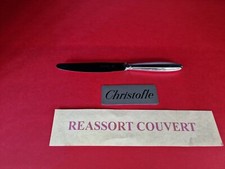 COUTEAU TABLE 24.5 CM CHRISTOFLE  RUBANS  BEL ÉTAT MÉTAL ARGENTÉ ;