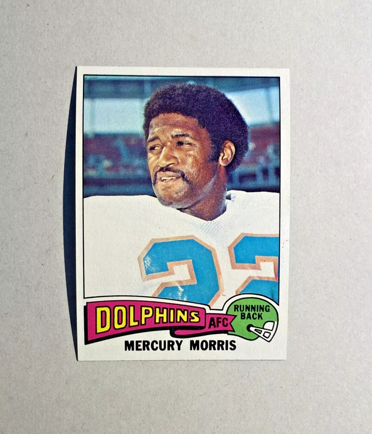 Mercury Morris trading card