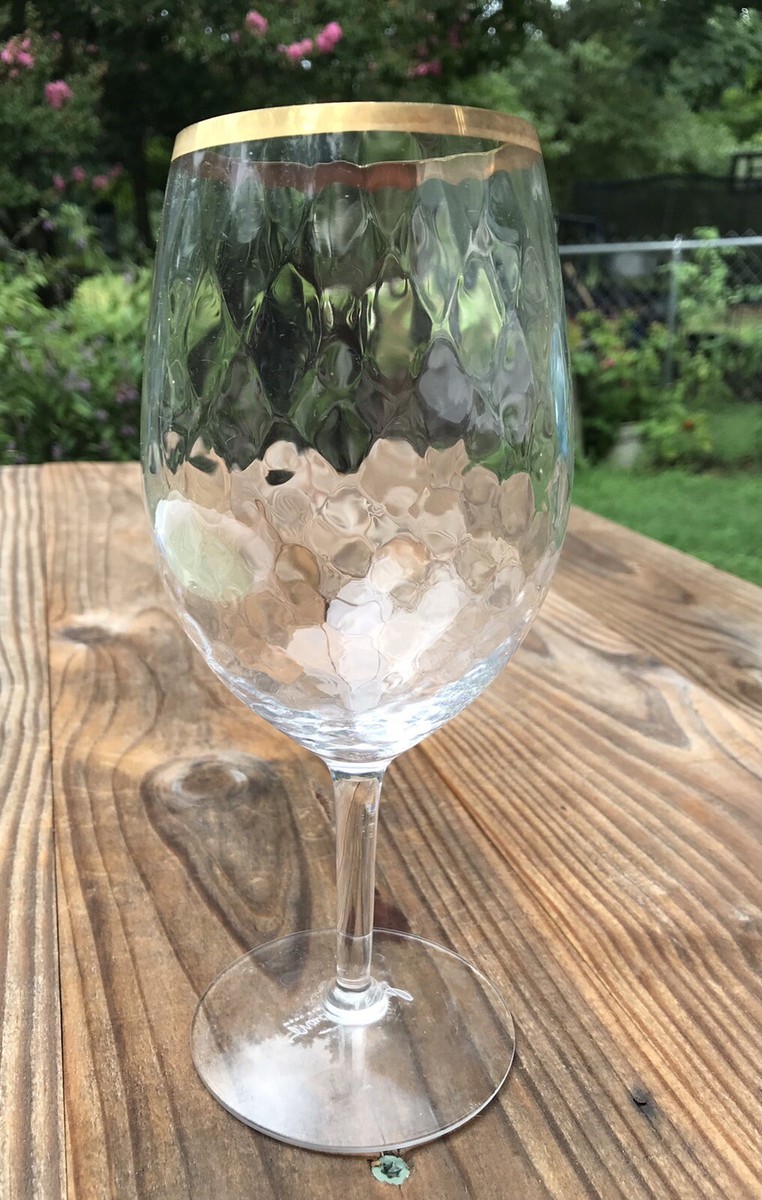 Lot De 4 Verres à Vin Marc Blackwell New York - Rayures Jaunes, Cristal
