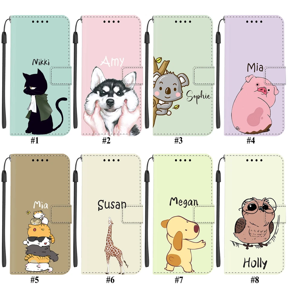 Funda de cuero personalizada para Motorola G Play G Stylus Edge billetera cubierta plegable Foto 2 de 4