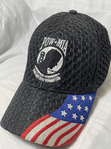 POW MIA USA Flag Mesh Hat Cap 