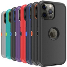 For iPhone 13 12 Pro Max 11 XR Case Clear Heavy Duty Shockproof TPU Armor Cover