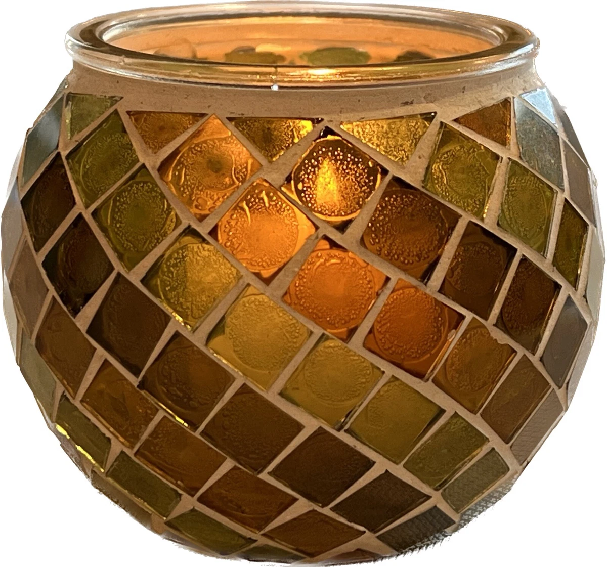 Mosaic candle holder deals