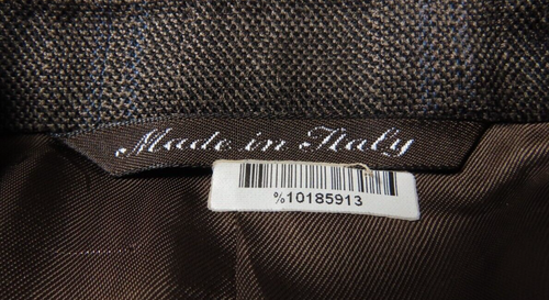 Canali Mens Silk Wool Brown Windowpane Italian Blazer Jacket Sport Coat 40 R EUC - Picture 10 of 13
