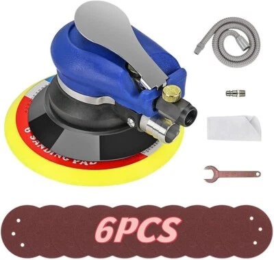 6"Air Random Orbital Polisher Sander 150mm Dual Action Auto Body Orbit DA Sander