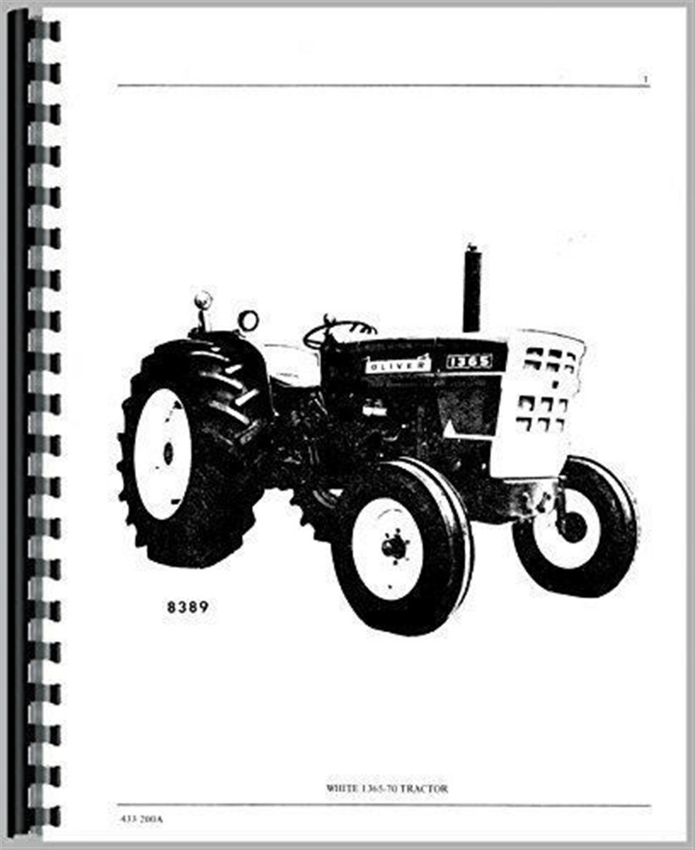 Oliver 1365 1370 Tractor Parts Manual Catalog Minneapolis Moline