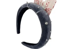 Scunci dark Gray Velvet Headband 1 count