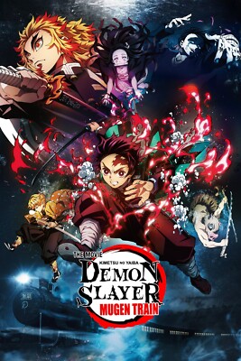 Demon Slayer mugen train Arc Tengen Uzui poster 15x22 tanjiro rengoku nezuko