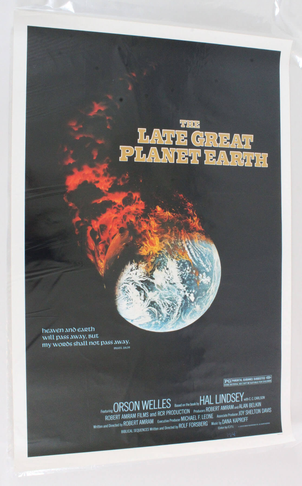 1976 The Late Great Earth Movie Poster Architectural D Size eBay
