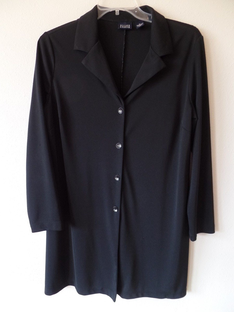 Hillard & Hanson Classic Black Apparel Vintage Clothing - Blazer Jacket - Black - Medium - Hillard  main image 4