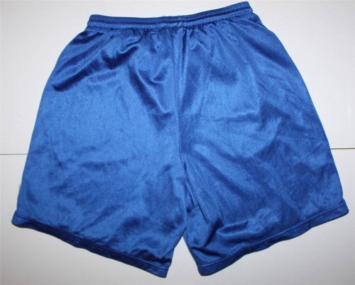 VINTAGE BOYS BIKE mesh ATHLETIC SPORT lined BLUE SHORTS w/ Drawstring Youth M - Picture 4 of 4