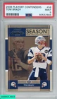 2008 PLAYOFF CONTENDERS TOM BRADY #58 NEW ENGLAND PATRIOTS PSA 9 MINT