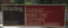 Specialized TARMAC Editors Choice-Bike of YEAR-Bicycling Mag-Window Sticker 
