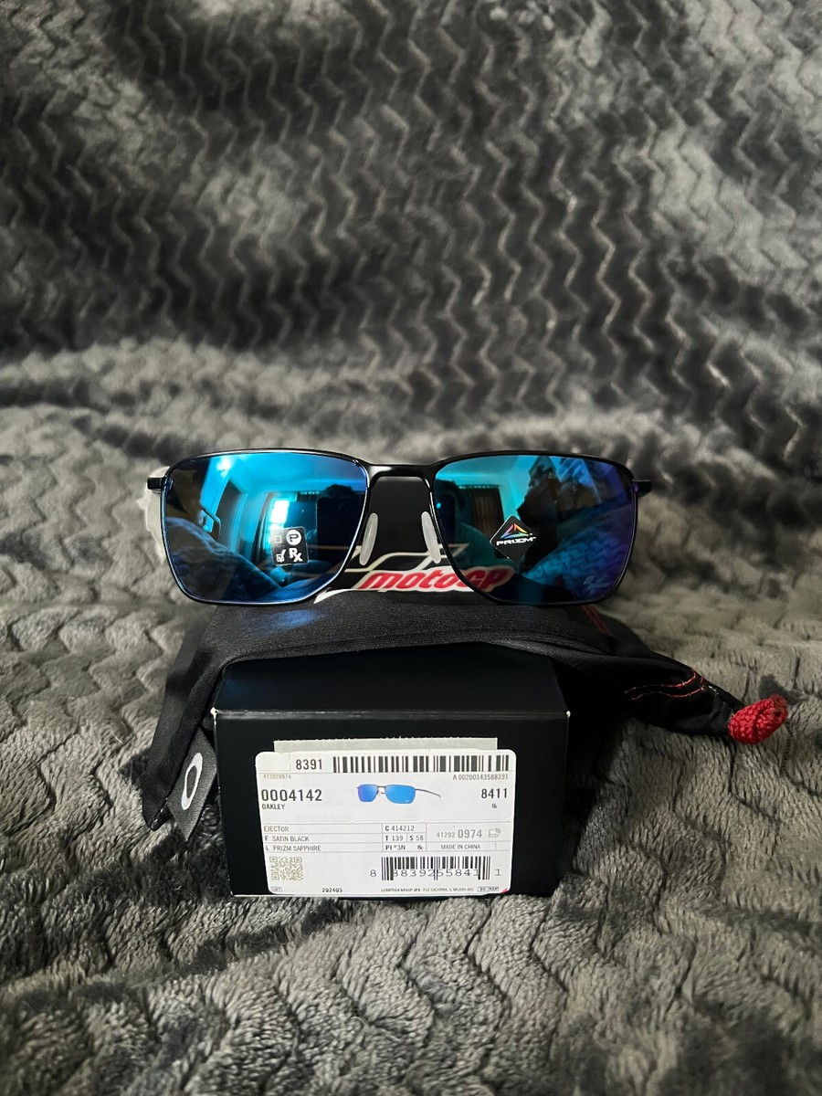 OAKLEY EJECTOR MOTO GP 004142 MATTE BLACK / PRIZM SAPPHIRE LENSES