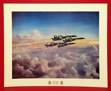 BLUE ANGELS U.S. NAVY 11" X 14" POSTER PRINT 1996 50th ANNIVERSARY 1946 - 1996