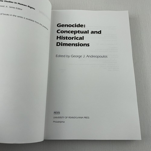 Genocide Conceptual and Historical Dimensions by George J Andreopoulos Book - Picture 9 of 13
