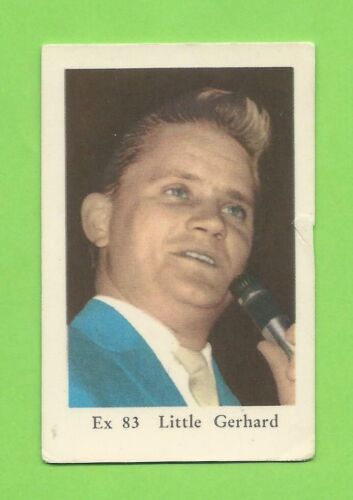 Dutch Gum Card Ex #83 1962 Little Gerhard - Imagen 1 de 2