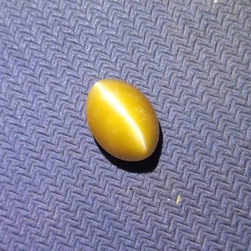 5 Ct 11.6x8.4x7.6 MM Natural Yellow Color Cat's Eye Quartz Oval Cabochon Gems - Picture 16 of 24