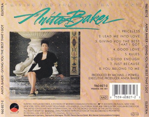 Anita Baker Giving You The Best That I Got CD NEW SEALED Lead Me Into Love+ - Picture 2 of 4