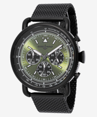 NEW INVICTA CHASE DURER CDW-0154 BLACK GREEN DIAL QUARTZ