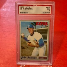 1970 Topps John Bateman #417 *Expos* PSA 7 NM