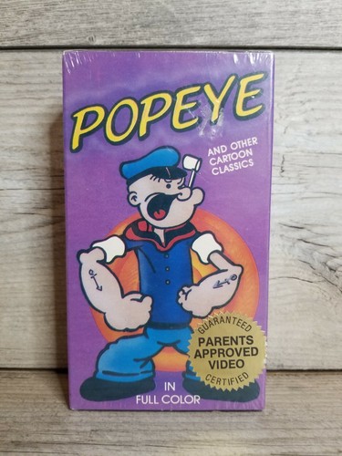 Popeye the Sailor and Other Cartoon Classics in Full Color (VHS, 1986) Sealed - Picture 2 of 7