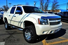 Paintable Black 07-13 Chevy Avalanche Pocket Rivet Bolt Fender Flares Set