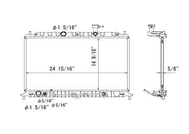 Radiator for 06-12 Kia Rio/Rio5 L4 Single Row KI3010127 25310-1G151