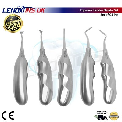Dental Apical Aufzüge 5er Set, ergonomischer Hohlgriff, zahnärztliche Instrumente CE