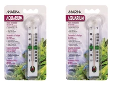 Marina Plastic Aquarium Thermometers 11205  X2